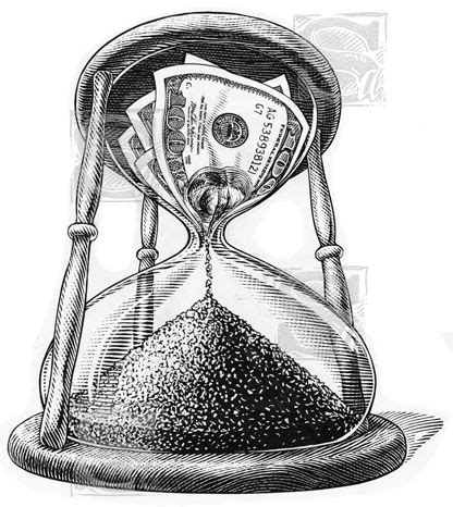 time is money hourglass tattoo|33 Best Time Is Money Tattoo Ideas